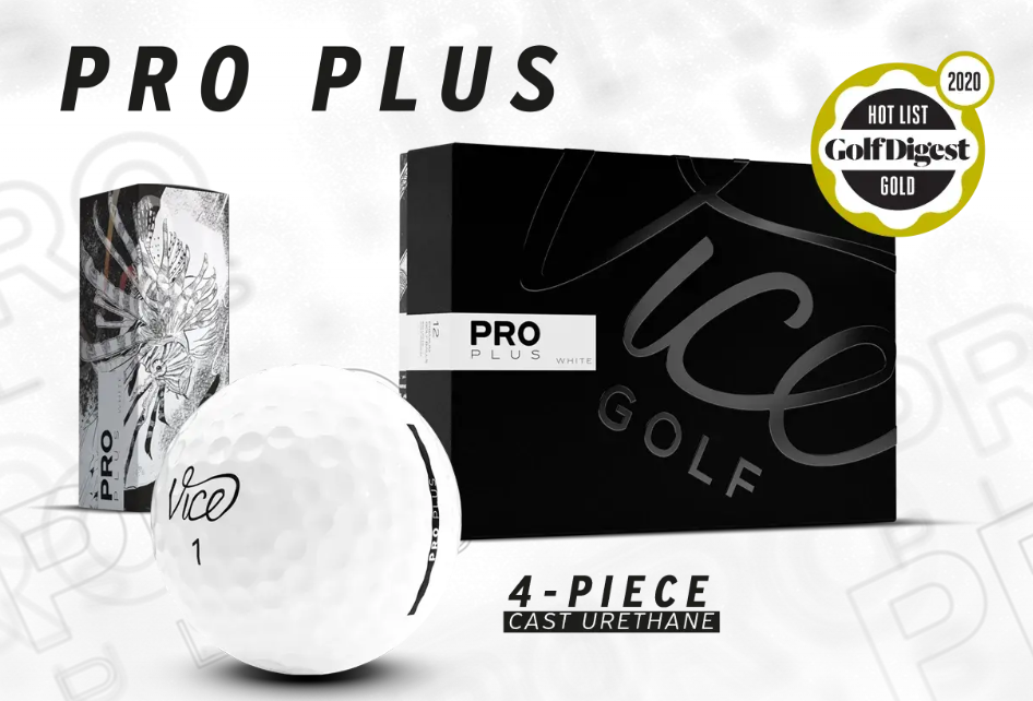 new 1 dozen vice pro plus white golf balls