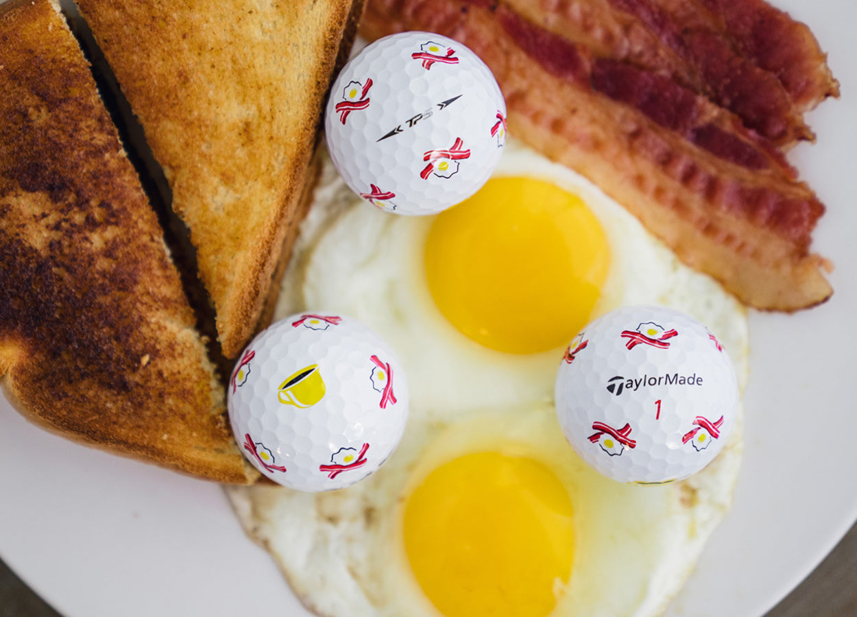 New 12 TaylorMade Vault Limited Edition Tp5 Pix Eggs & Bacon Golf Balls