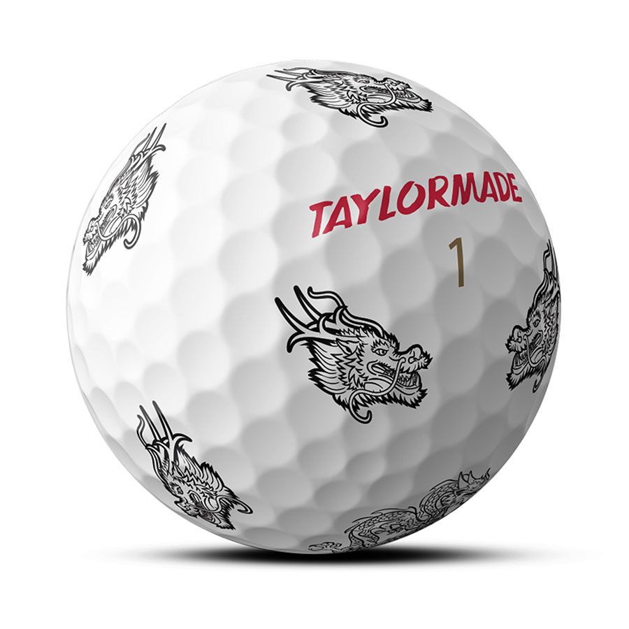 new 12 taylormade vault limited edition tp5 pix dragon gold golf balls