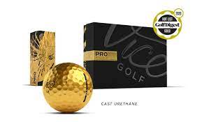 New 1 Dozen Vice Pro Gold Limited Edition Golf Balls
