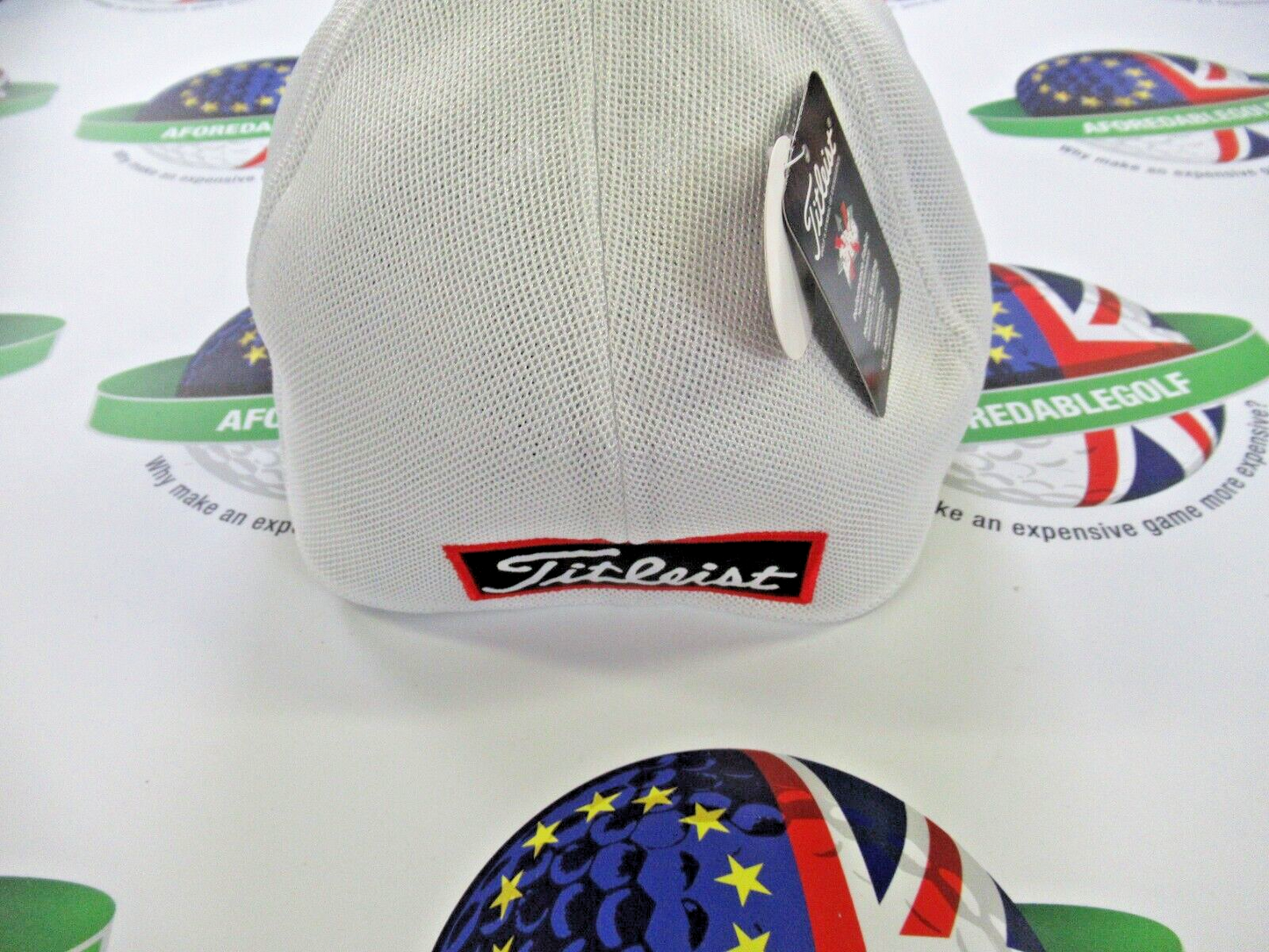 Titleist Tour Sports Mesh Golf Cap - White - Medium/Large