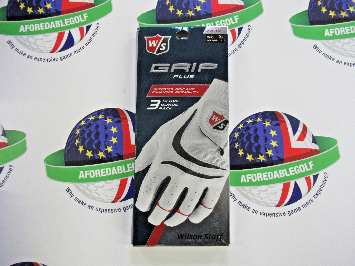 Wilson Staff Grip Plus 3 Glove Bonus Pack Left Hand Gloves Size XL