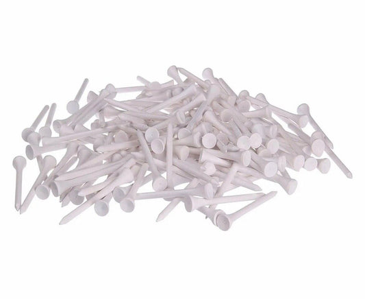 Apron 2 1/8" (54Mm) White Wooden Golf Tees Pack Of 30