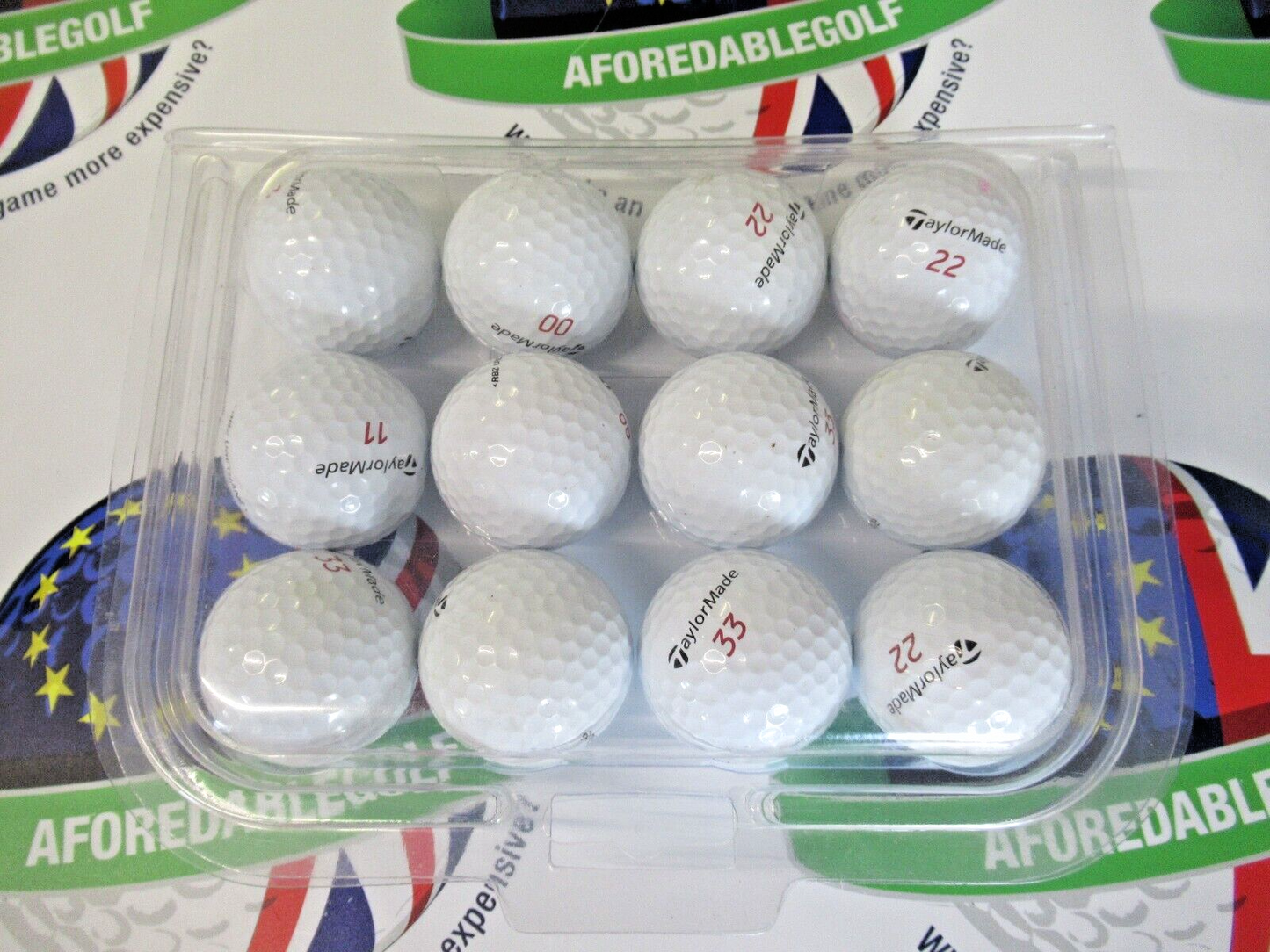 12 taylormade rbz urethane golf balls pearl/pearl 1 grade