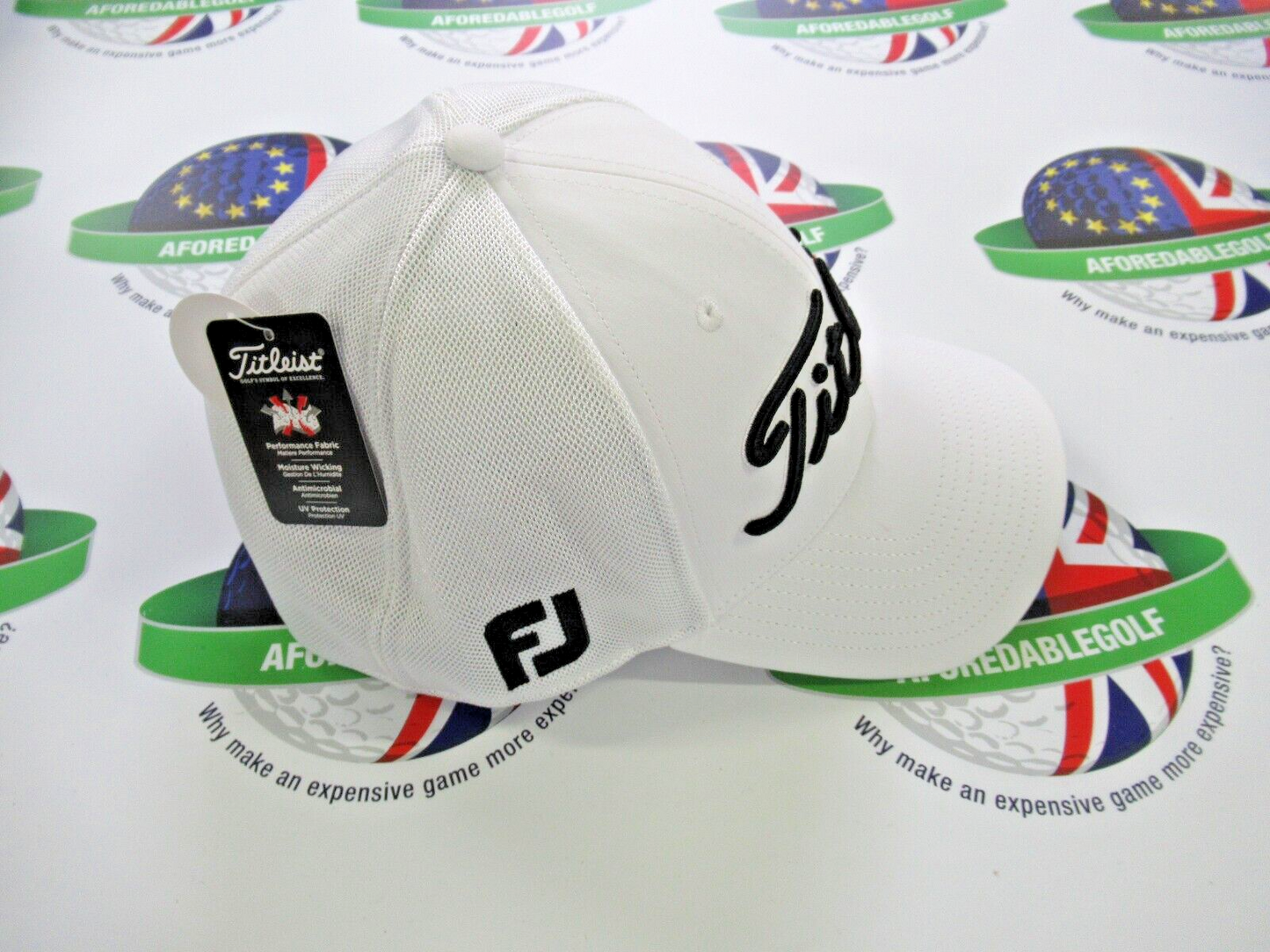 Titleist Tour Sports Mesh Golf Cap - White - Medium/Large