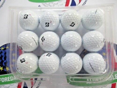 12 Bridgestone Tour B Rx White Golf Balls Pearl/Pearl 1 Grade