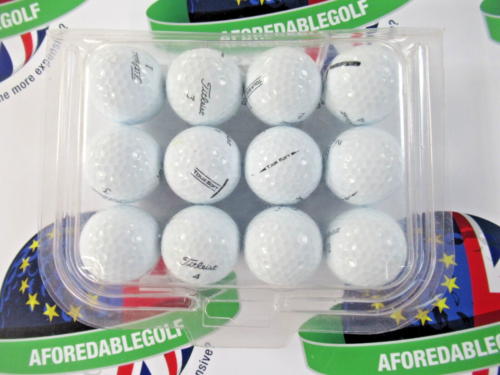 12 Titleist Tour Soft White Golf Balls Pearl/Pearl 1 Grade