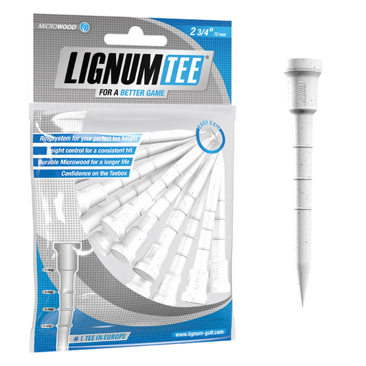 Lignum Tees 2 3/4" (72 mm) White-12 Pack #1 In Europe