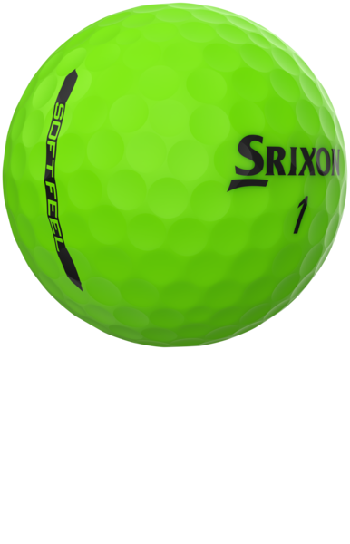 12 Srixon SOFT FEEL BRITE Matte Finish Green 2024 Golf Balls