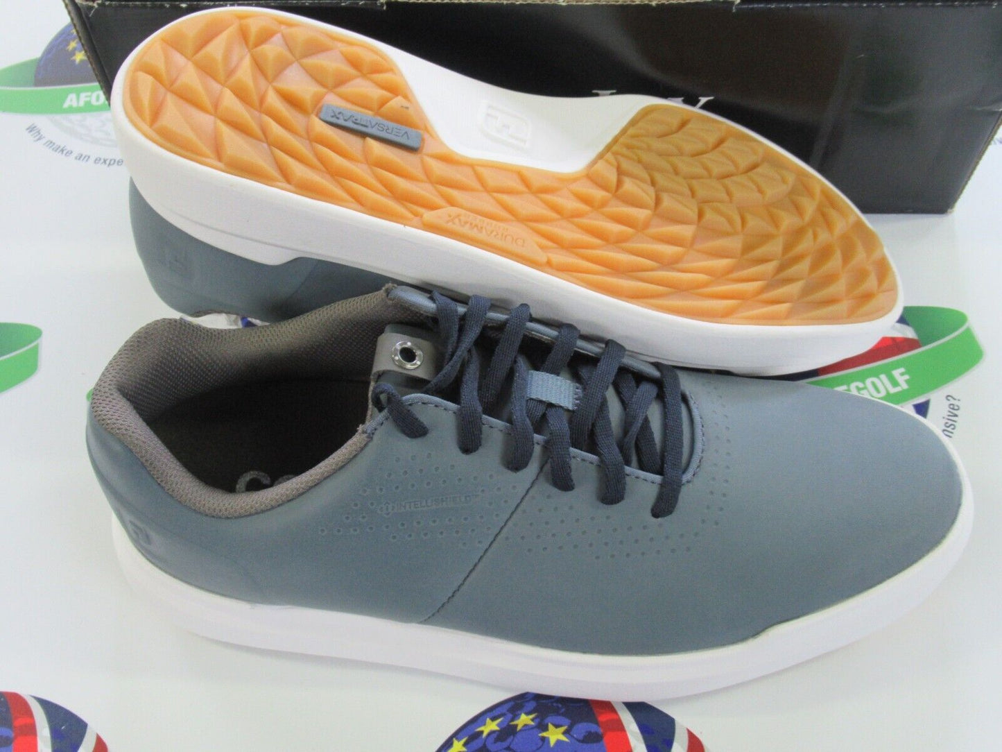 footjoy contour casual golf shoes 54087k grey uk size 9 medium