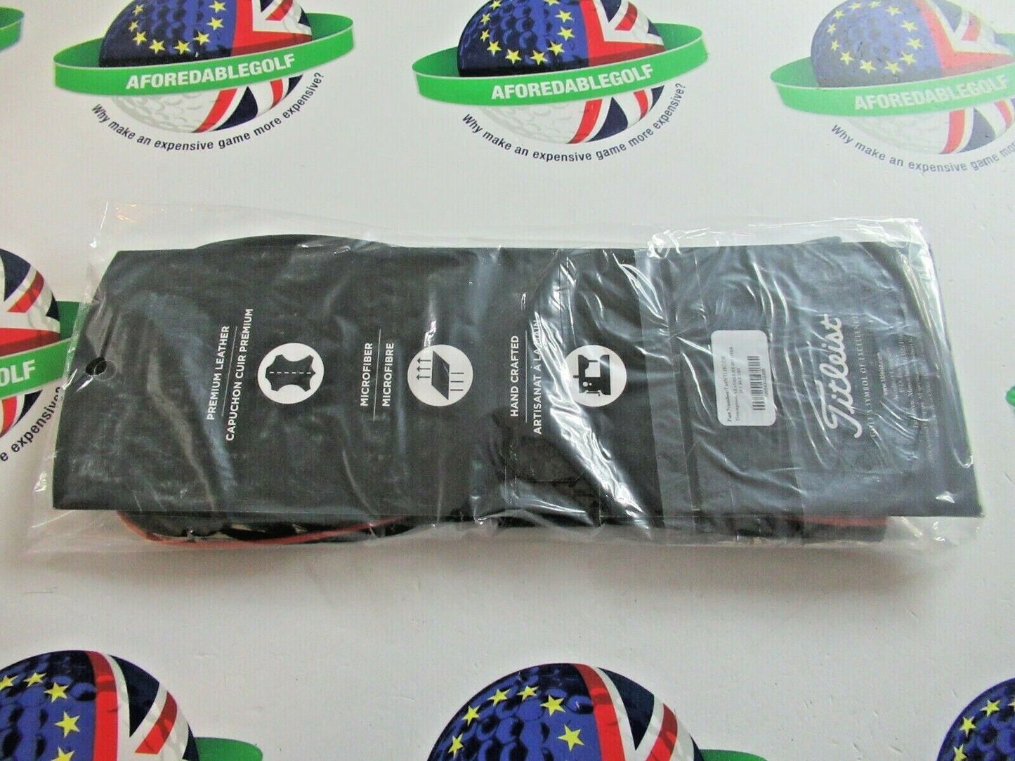 Titleist Limited Edition Jet Black Leather Driver Head Cover