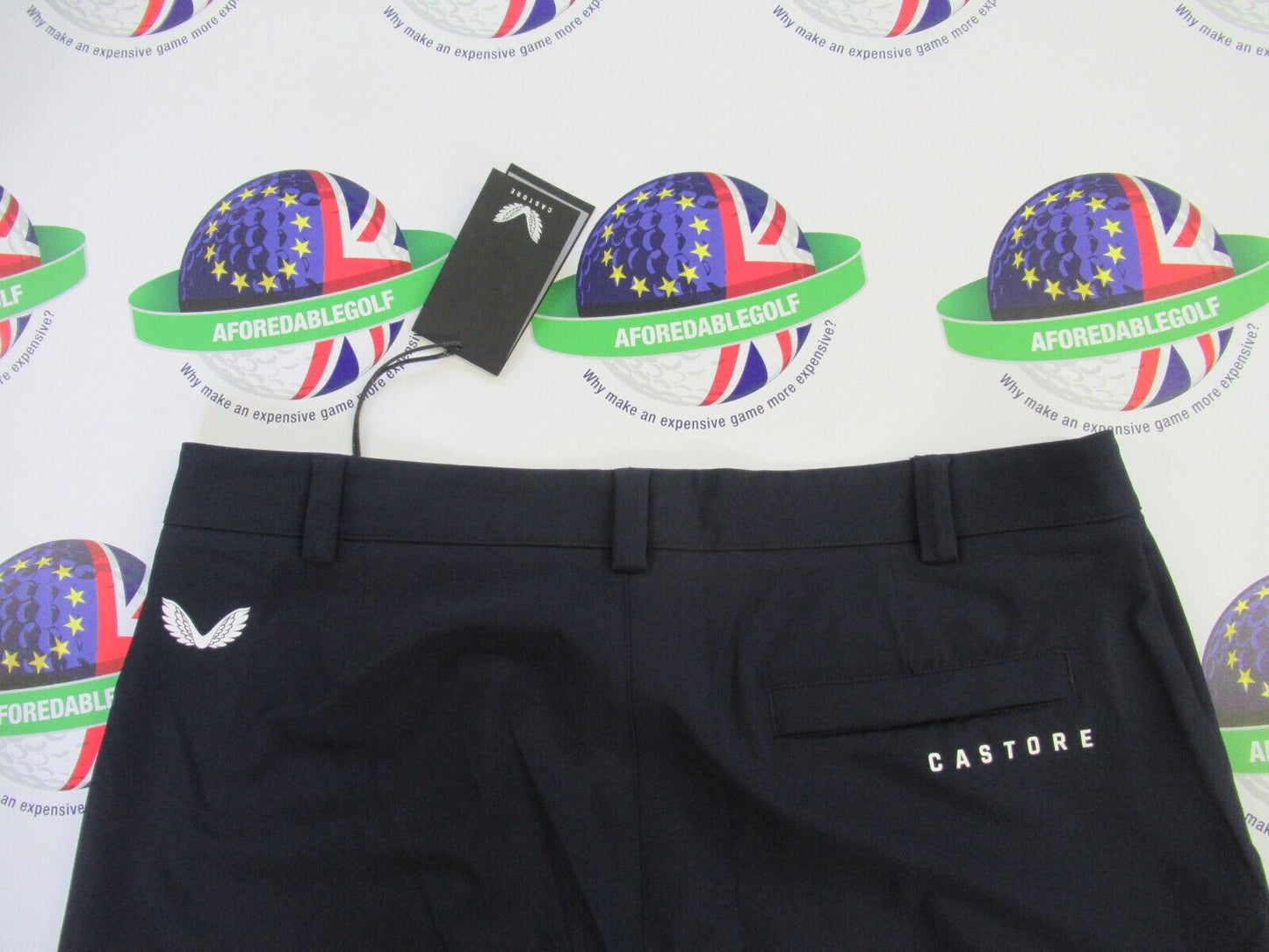 castore essential golf trousers midnight navy waist 34" x leg 32"