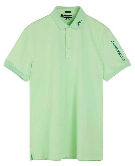 j lindeberg tour tech reg fit print polo shirt patina green small