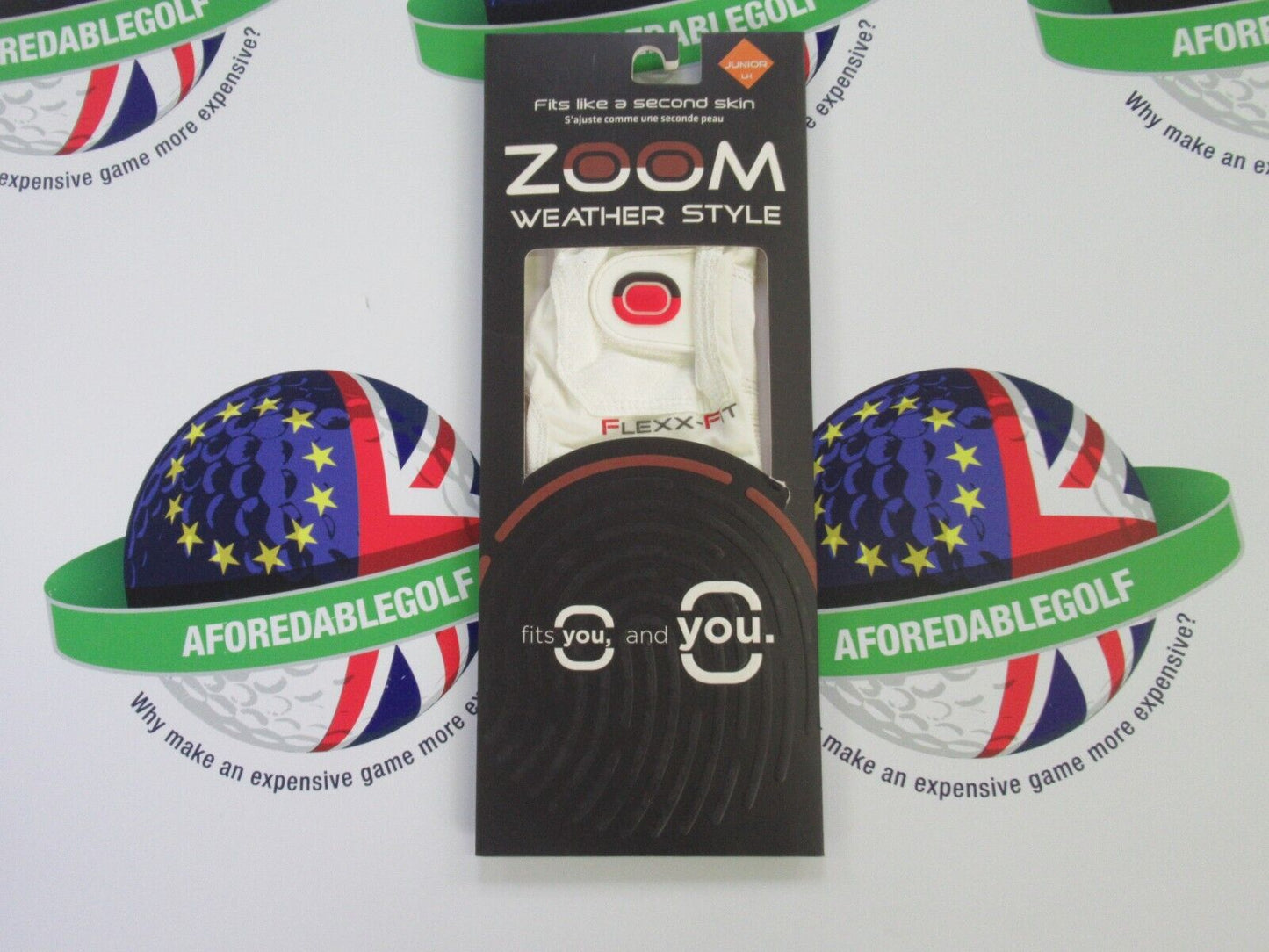 Zoom Weather Style Left Hand Junior Golf Glove White