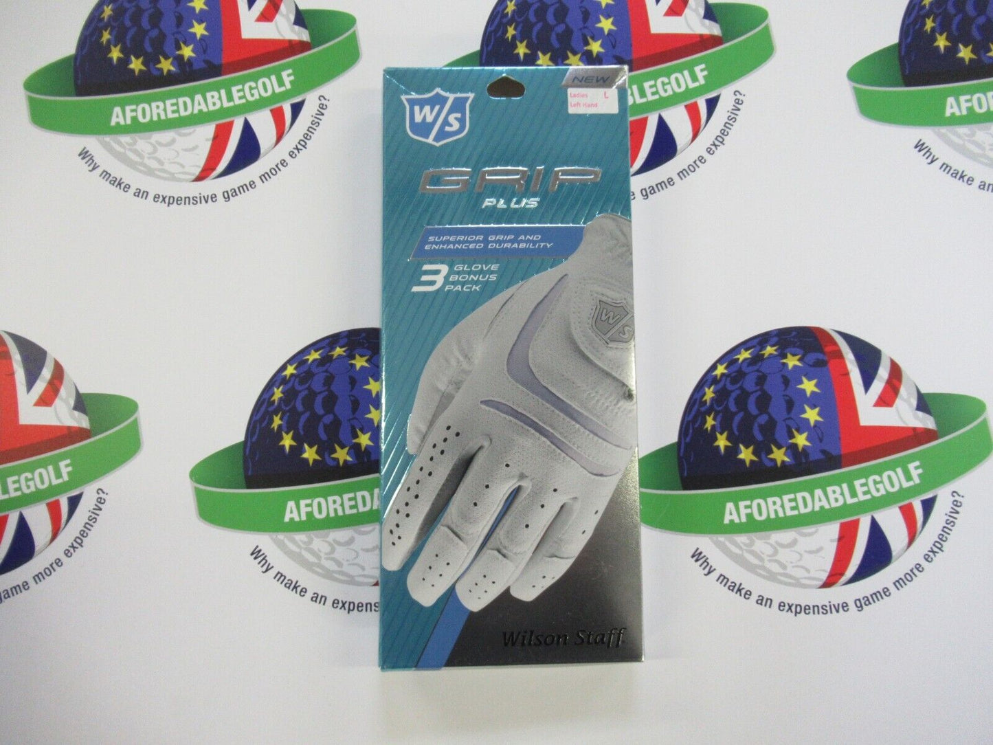 Wilson Staff Grip Plus 3 Glove Bonus Pack Left Hand Womens Gloves Size Large