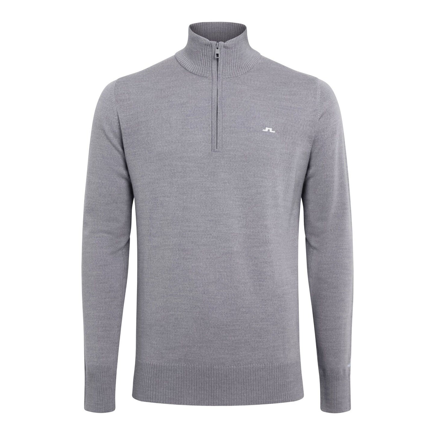 j lindeberg kian 1/4 zip golf sweater grey melange uk size xl