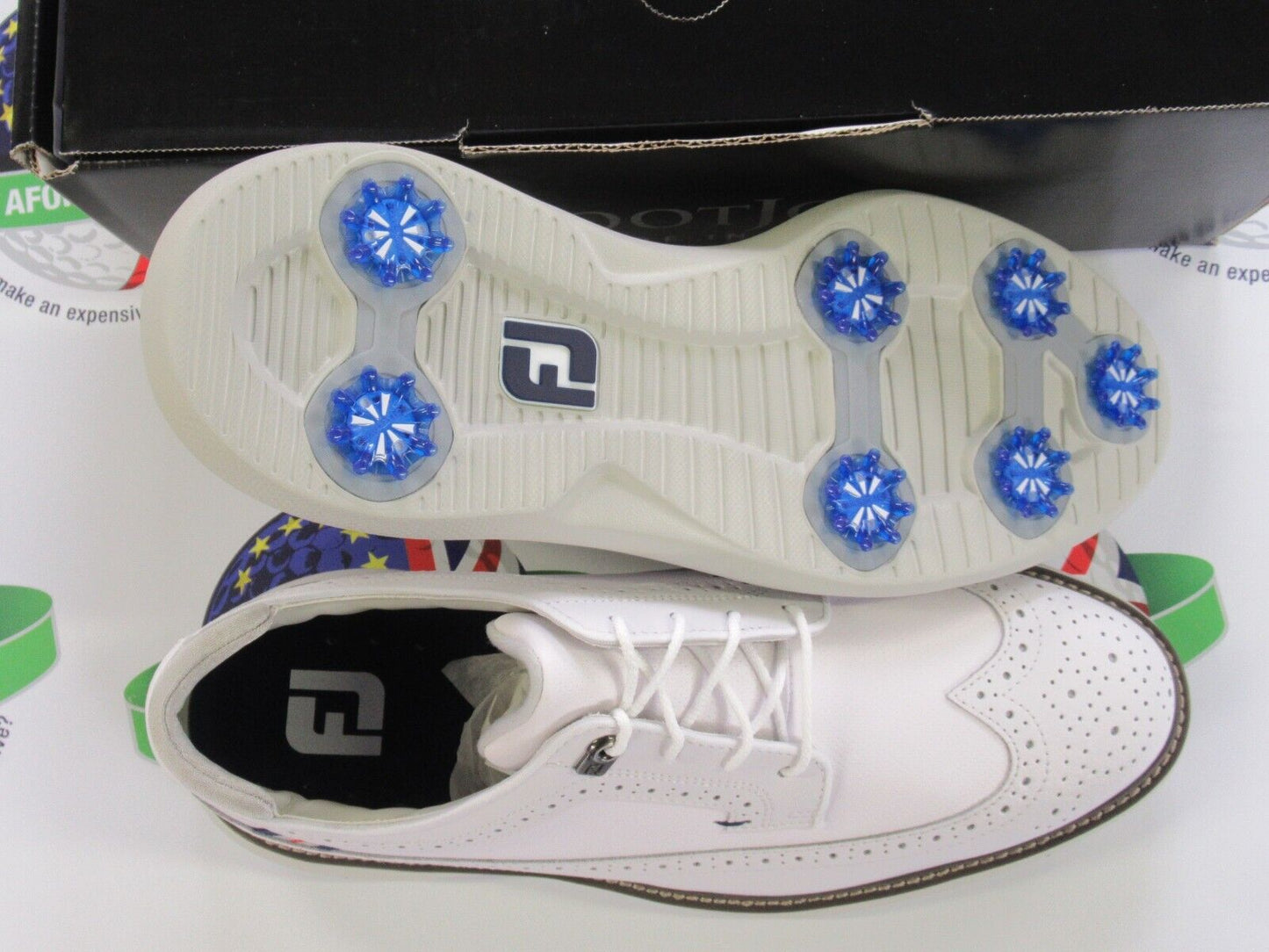 footjoy traditions waterproof golf shoes 57910k white 8.5 medium