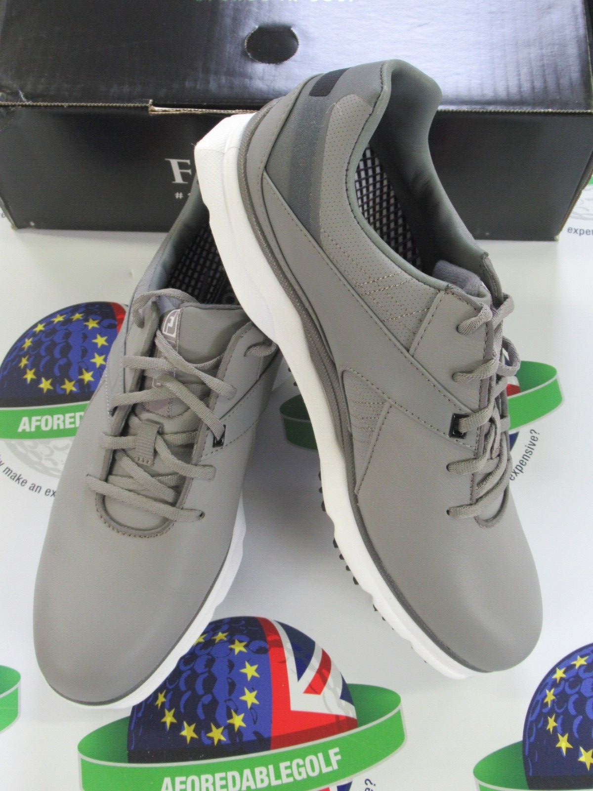 footjoy pro sl waterproof golf shoes 53847k grey uk size 9.5 medium