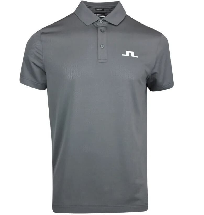 J Lindeberg Cam Regular Fit Polo Shirt Volcanic Ash UK Size Small