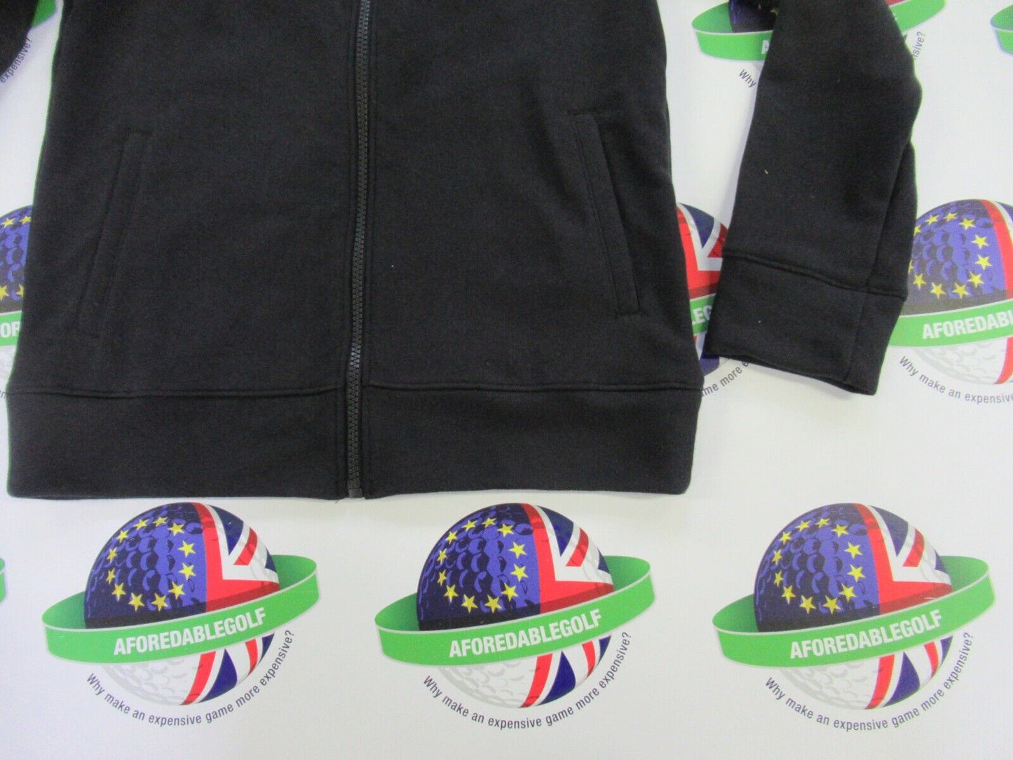 Under Armour Boys Rival Terry Full Zip Hoodie Black Loose Youth Small