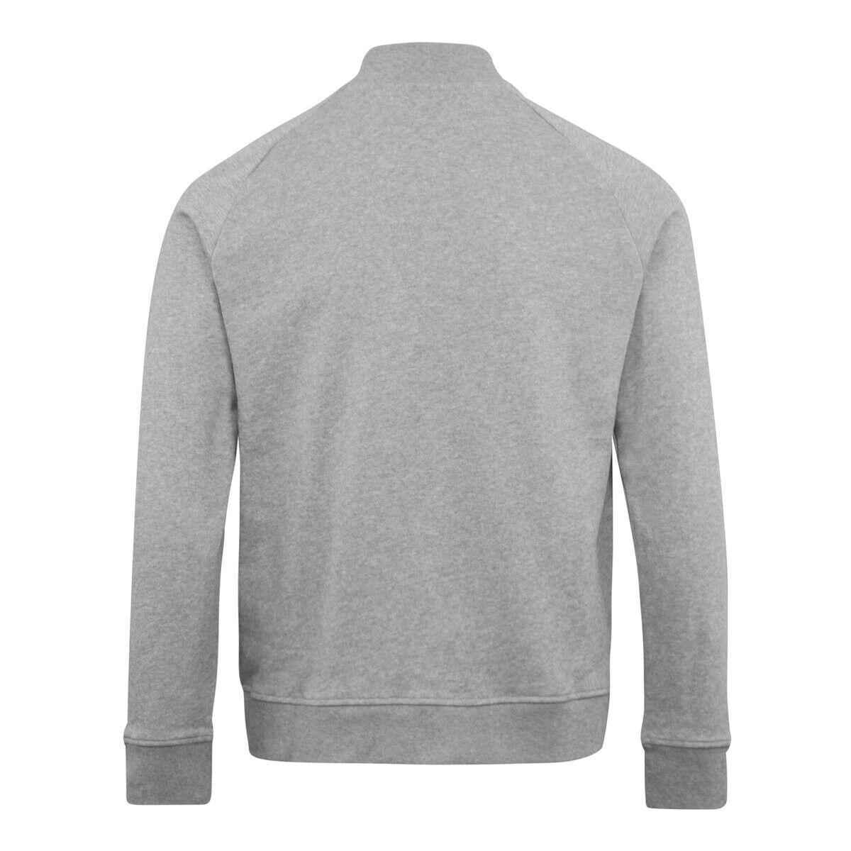 j lindeberg josef full zip sweater shirt grey melange uk size large