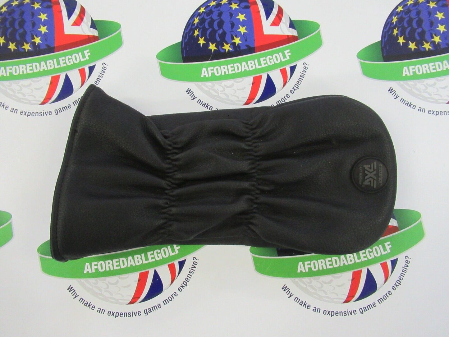 Pxg Black/Grey Leather Driver Head Cover