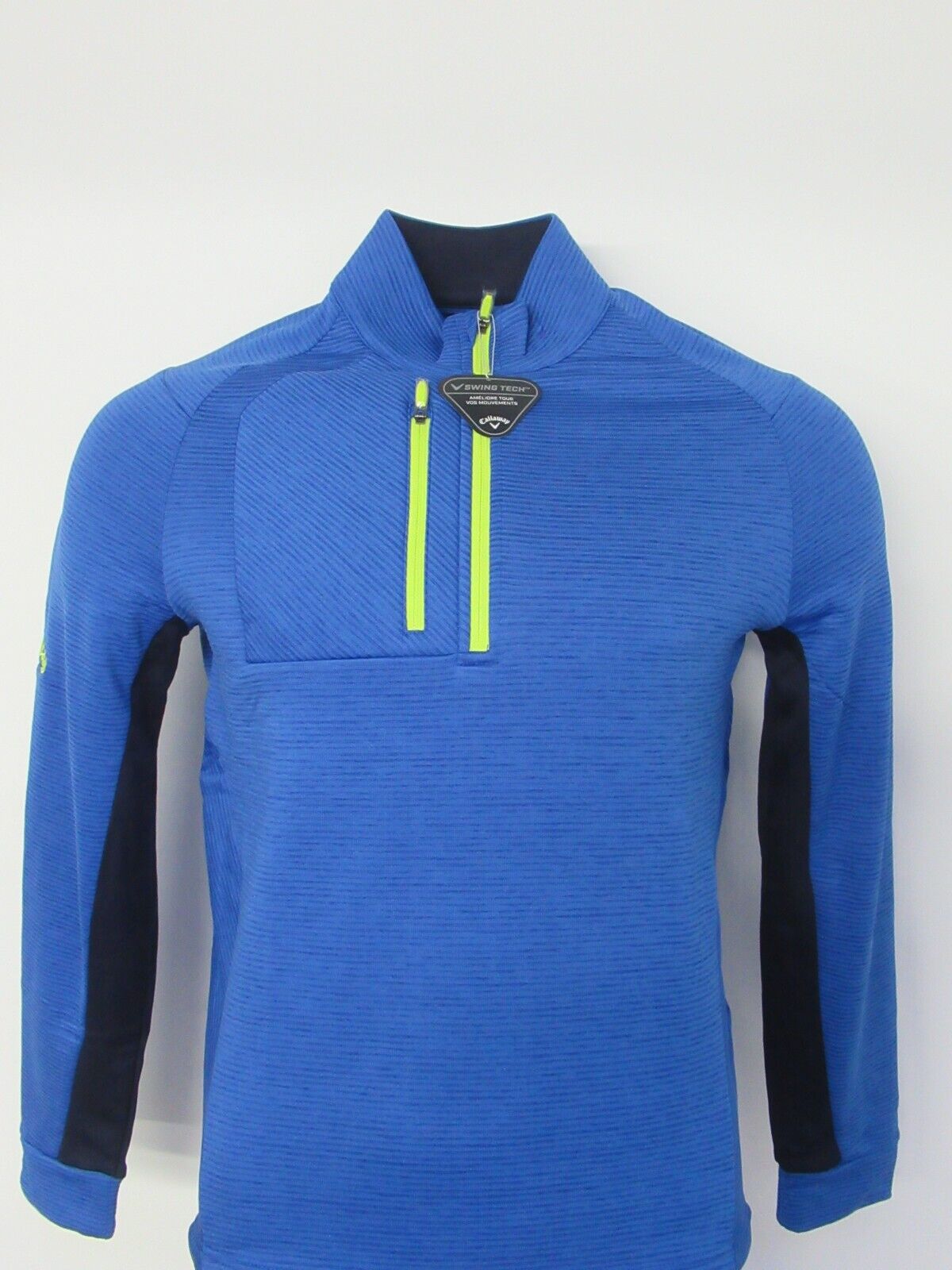 callaway weather series thermal 1/4 zip sweater mazarine blue uk size small
