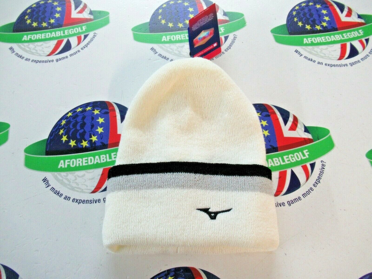 Mizuno Breath Thermo Knit White Beanie