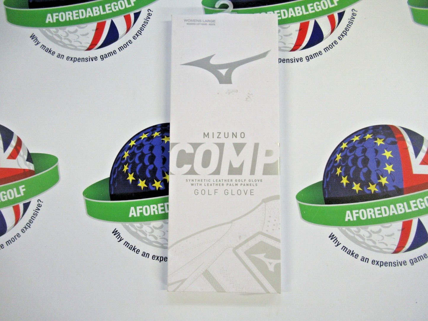 Mizuno Comp White Womens Left Hand Golf Glove Size Large