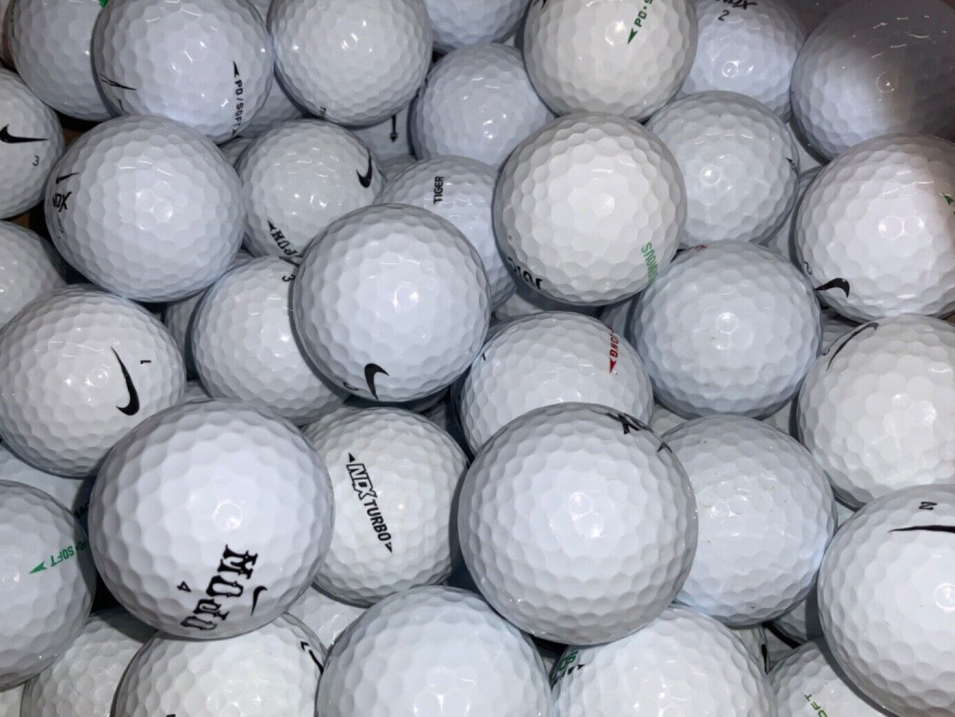 50 Nike Mixed Golf Balls Pearl/Pearl 1 Grade