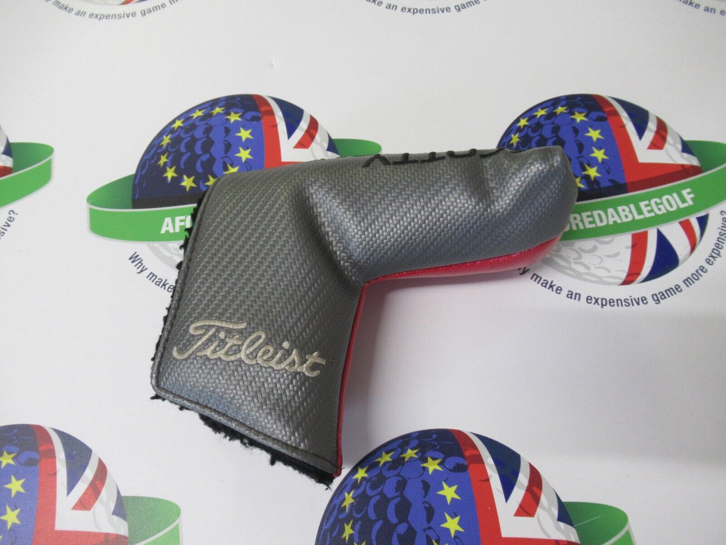 Used scotty cameron design milled putters red/grey blade putter cover