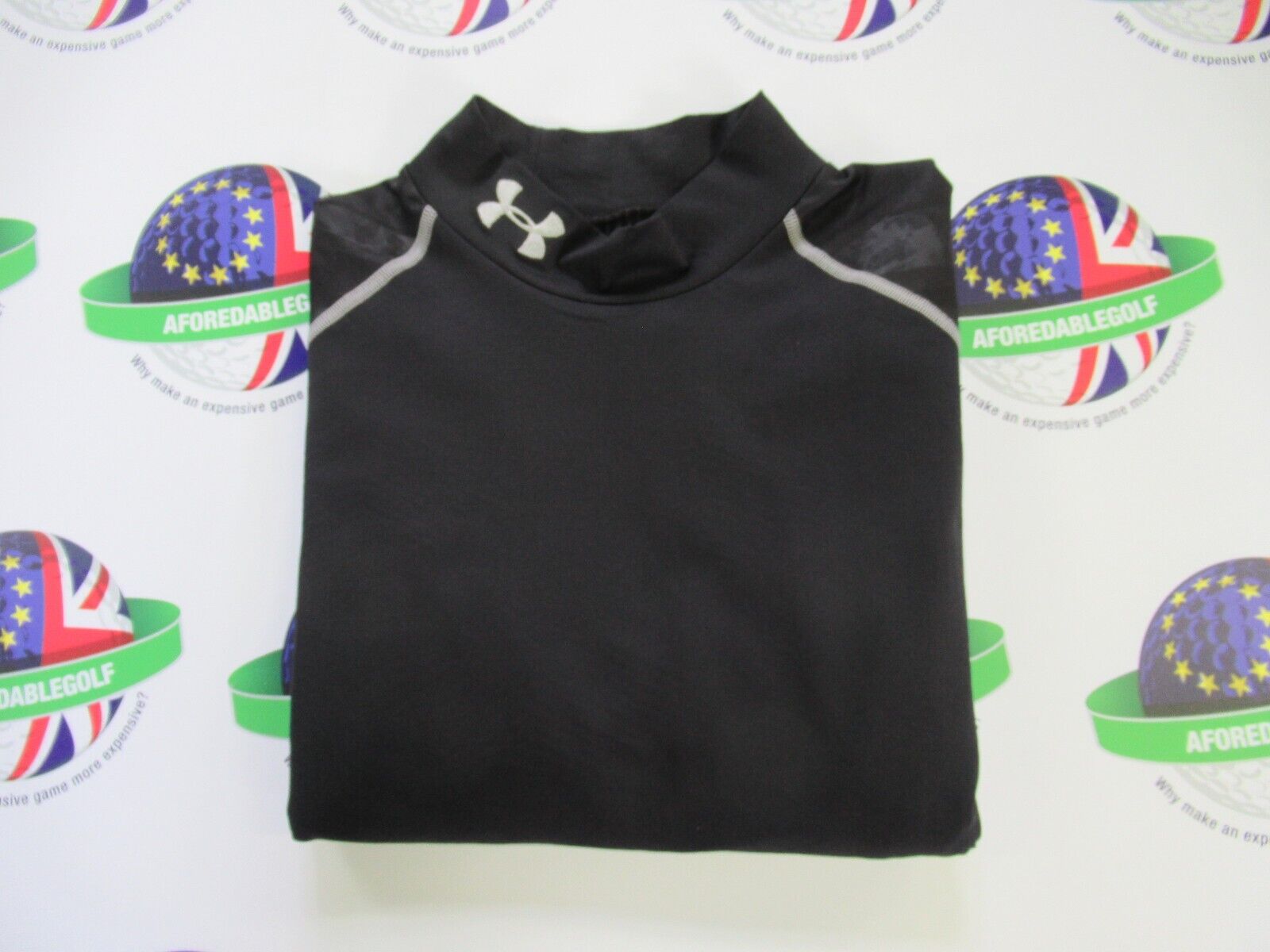 under armour coldgear infrared evo fitted mock black base layer top uk