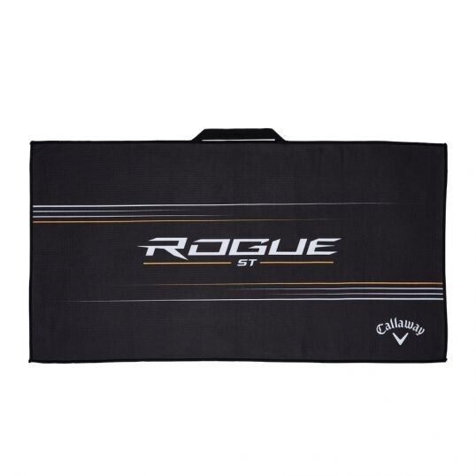 new callaway rogue st golf towel 35" x 19" with woven loop