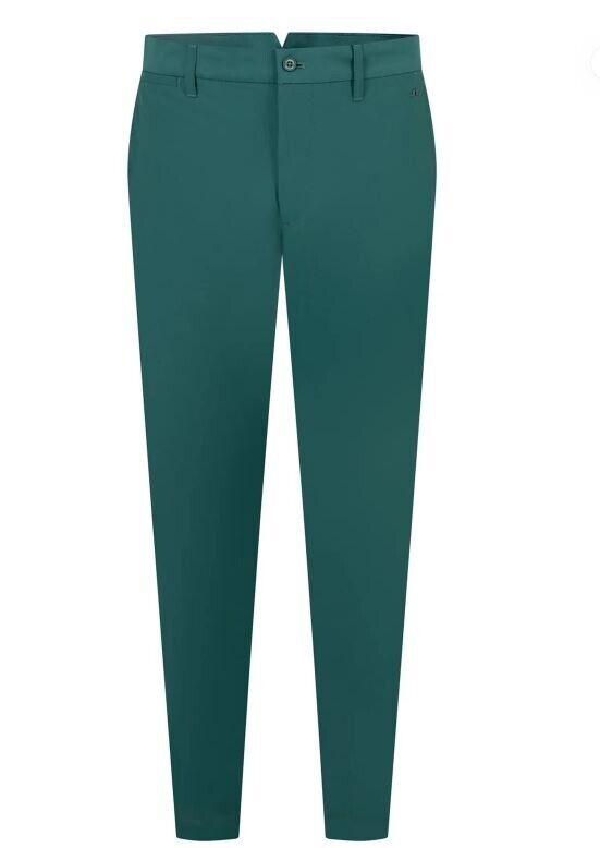 J.Lindeberg Ellott Micro High Stretch Trousers Rain Forest Waist 32" Leg 30"