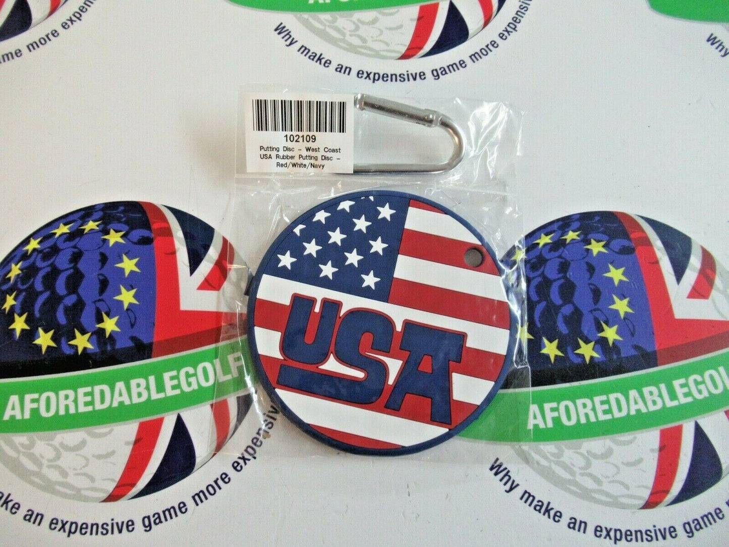 Scotty Cameron West Coast Usa Rubber Putting Disc Red/White/Navy