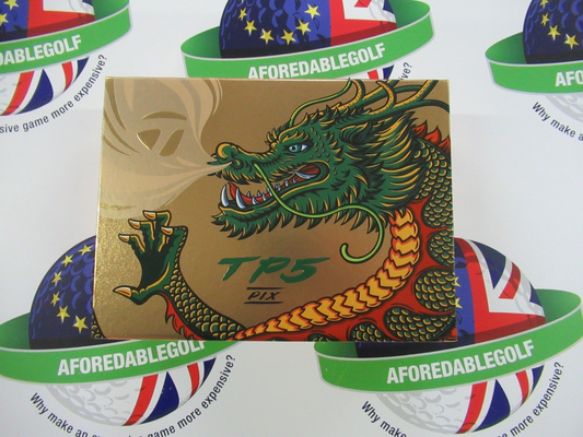 New 12 Taylormade Vault Limited Edition Tp5 Pix Dragon Gold Golf Balls