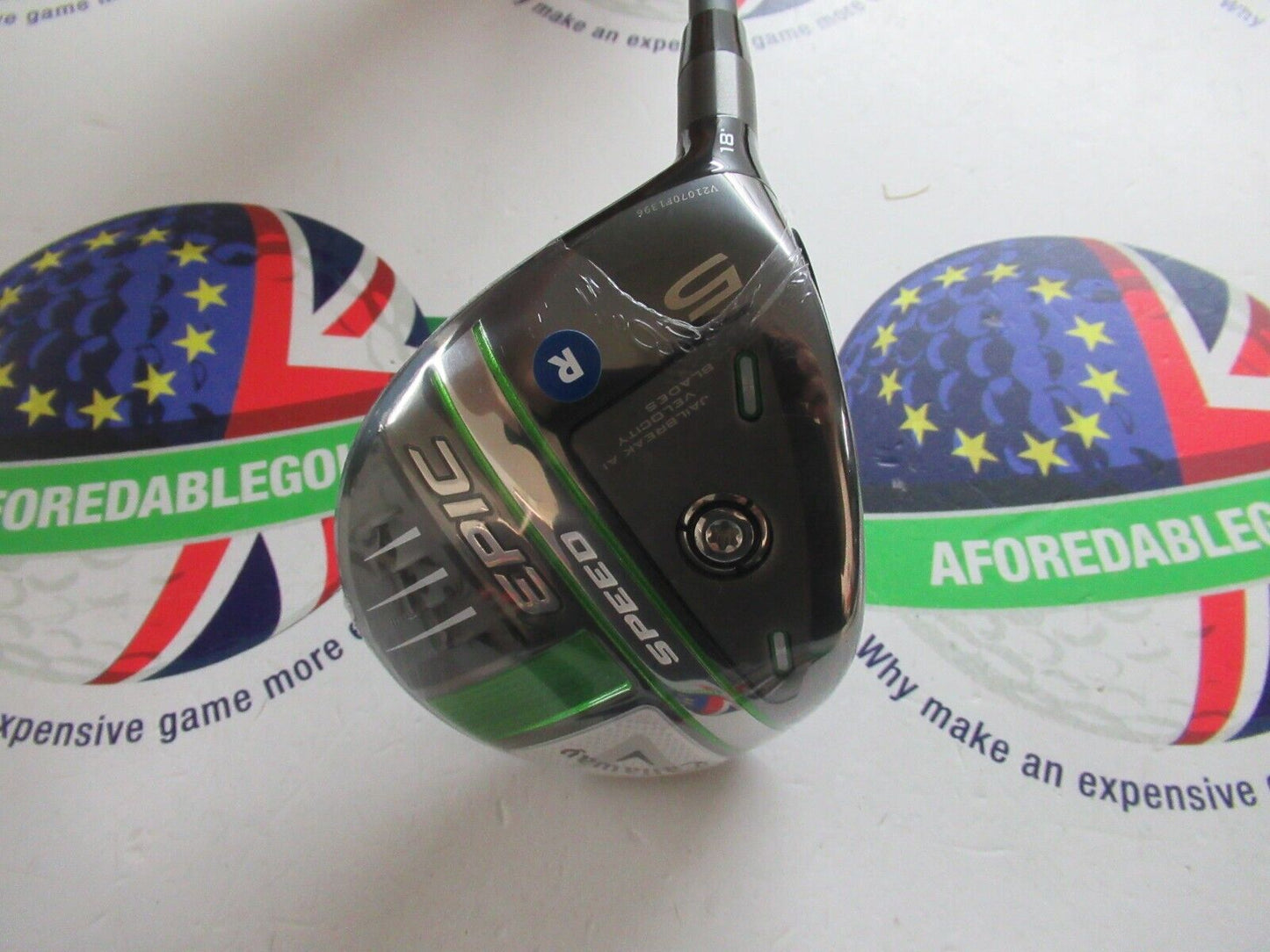 Callaway Left Hand Epic Speed 5 Fairway Wood Project X Hzrdus Smoke Green Im10 60G 5.5 Regular Flex