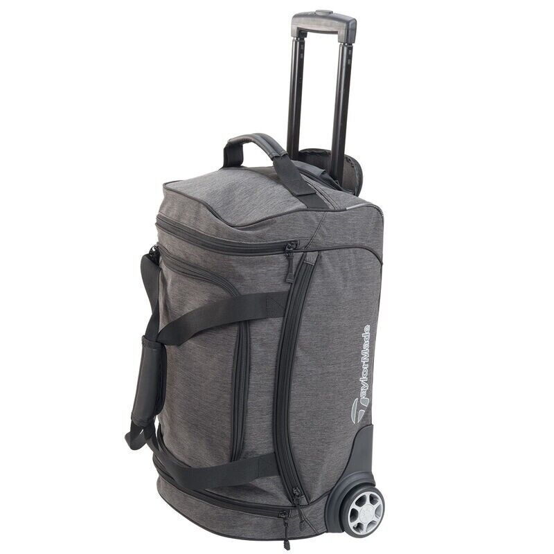 TaylorMade Heather Grey Classic Rolling Carry On Bag hand luggage duff