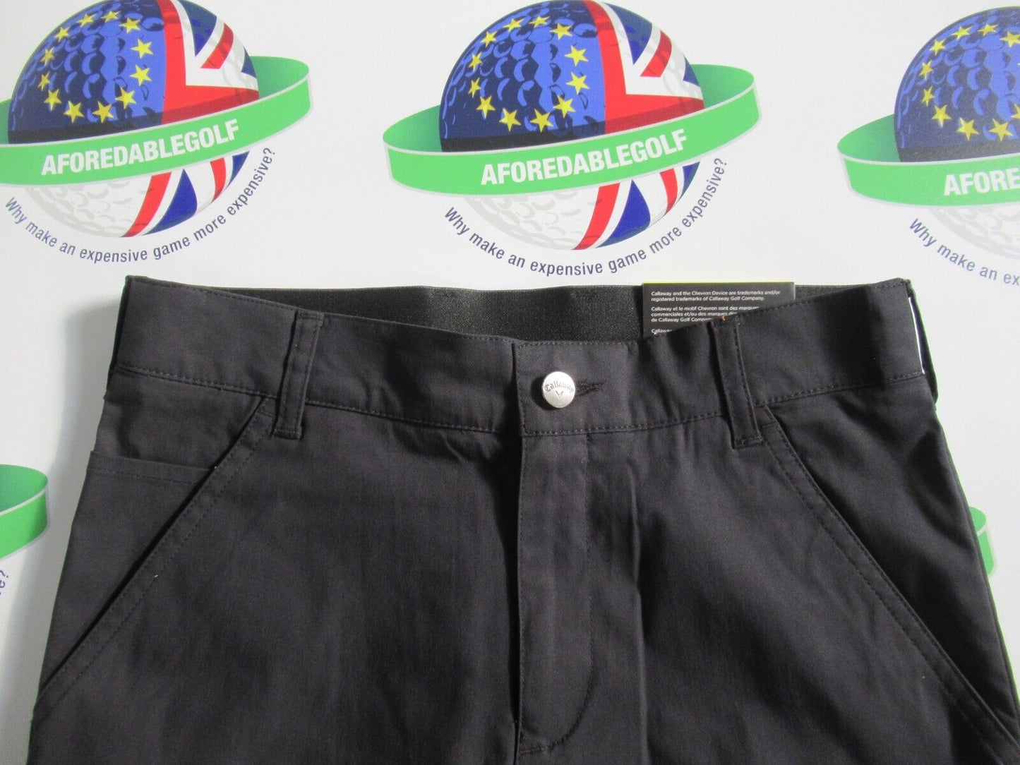 callaway opti-dri black boys trousers size small 127-140cm 7-9 years