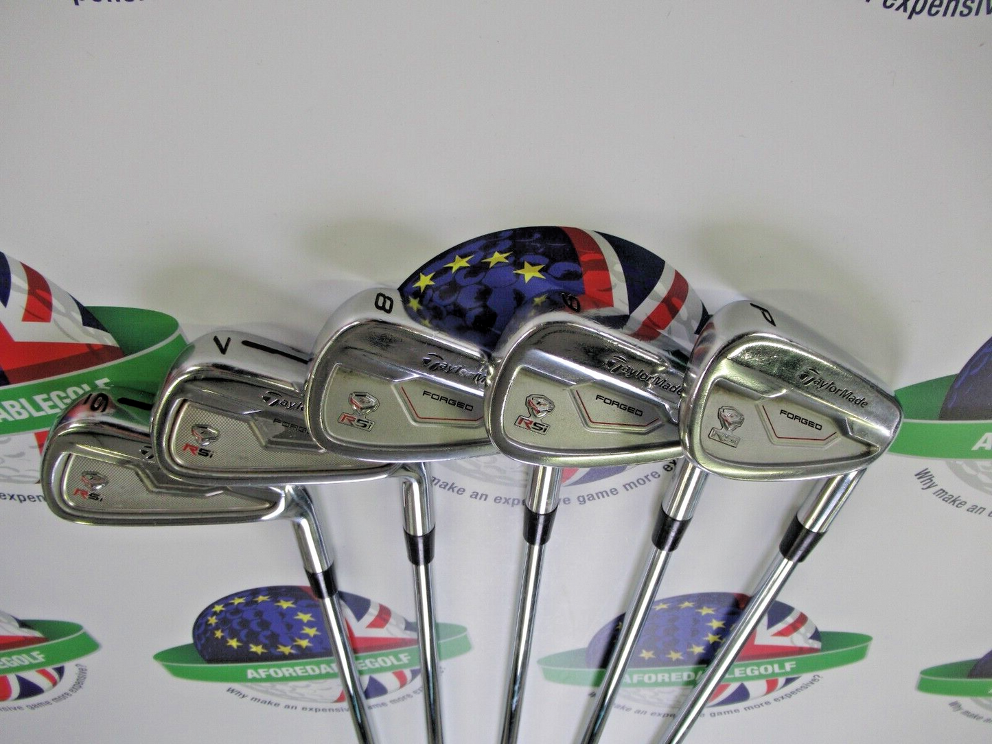 Used Taylormade Rsi Forged Iron Set 6-9 Iron & Pw Project X 6.5 Steel Shafts X-Flex
