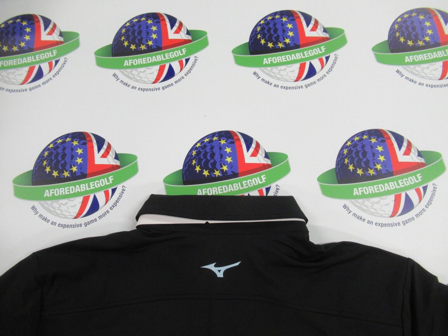 Mizuno Elite Bloc Polo Shirt Black UK Size Large