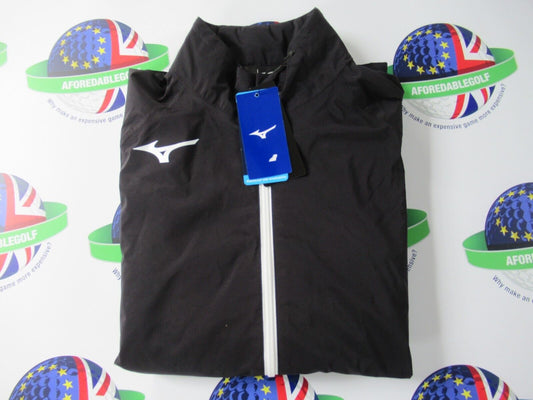 mizuno nexlite flex waterproof golf jacket black uk size small