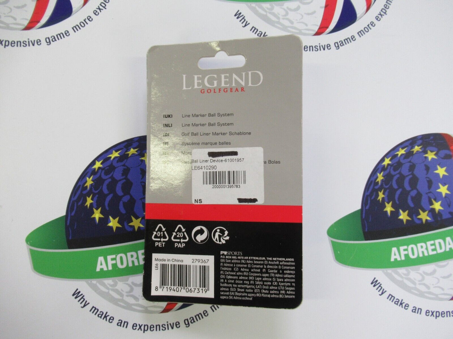 Legend Golf Gear Line Marker Ball System Ball Marker And Pen