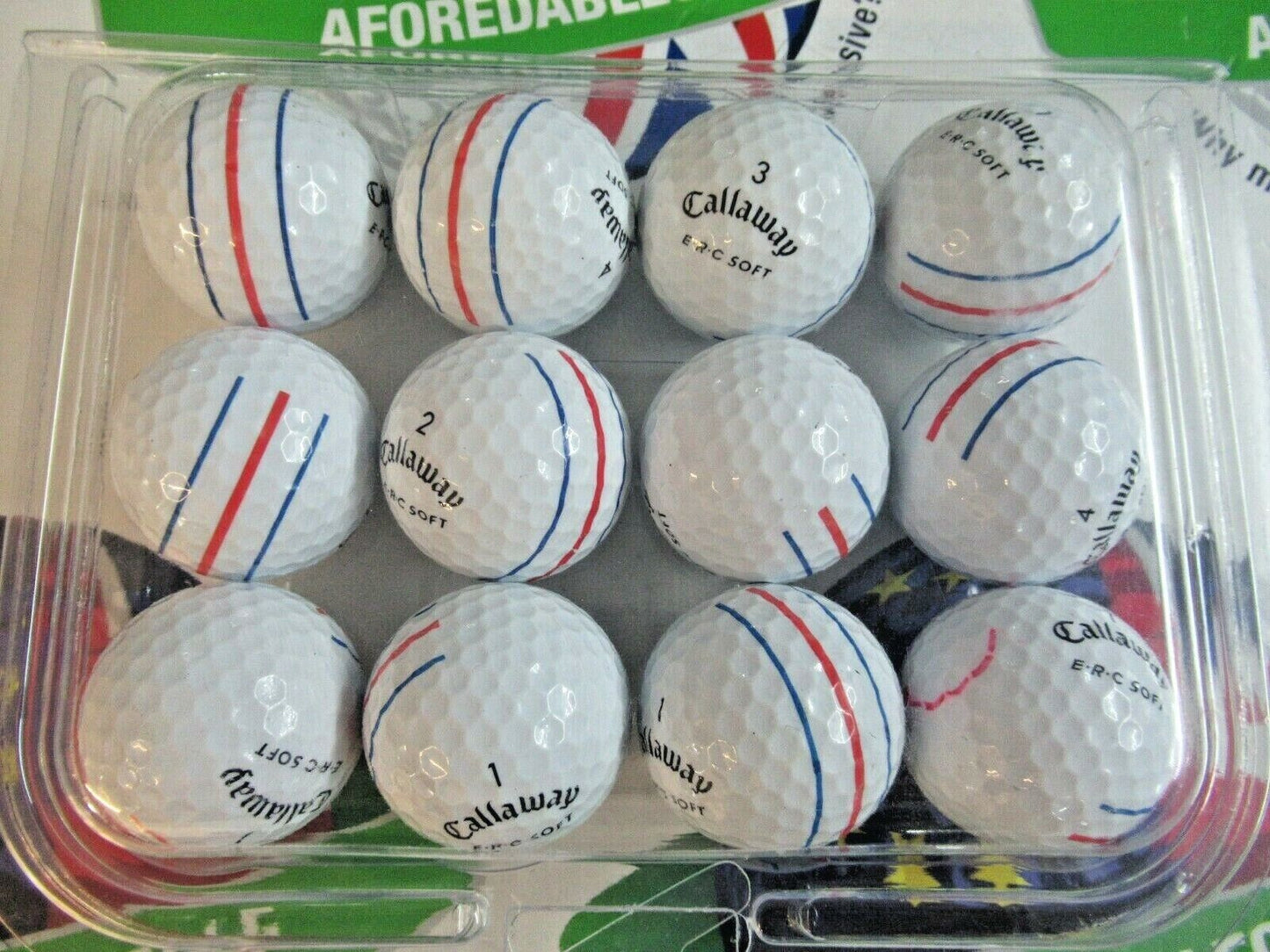 12 Callaway Erc Soft Pearl/Pearl 1 Grade Golf Balls