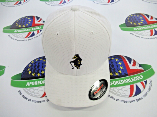 travis mathew flexfit white golf cap small/medium