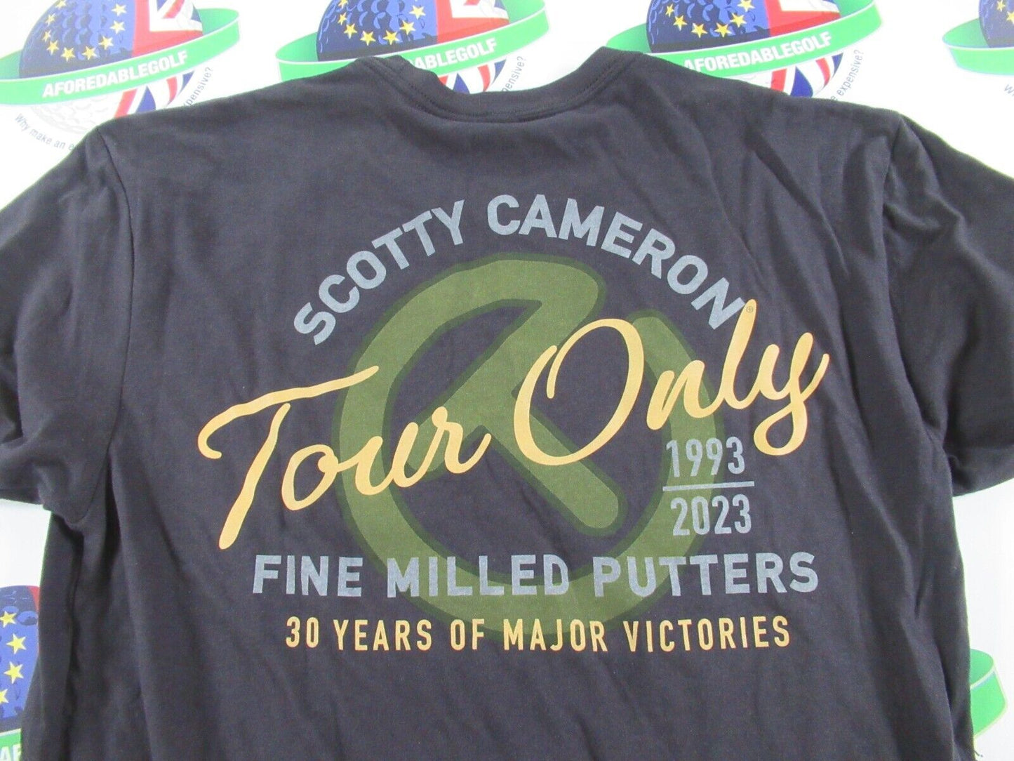 Titleist Scotty Cameron Circle T Tour Only Black T-Shirt UK Size Small