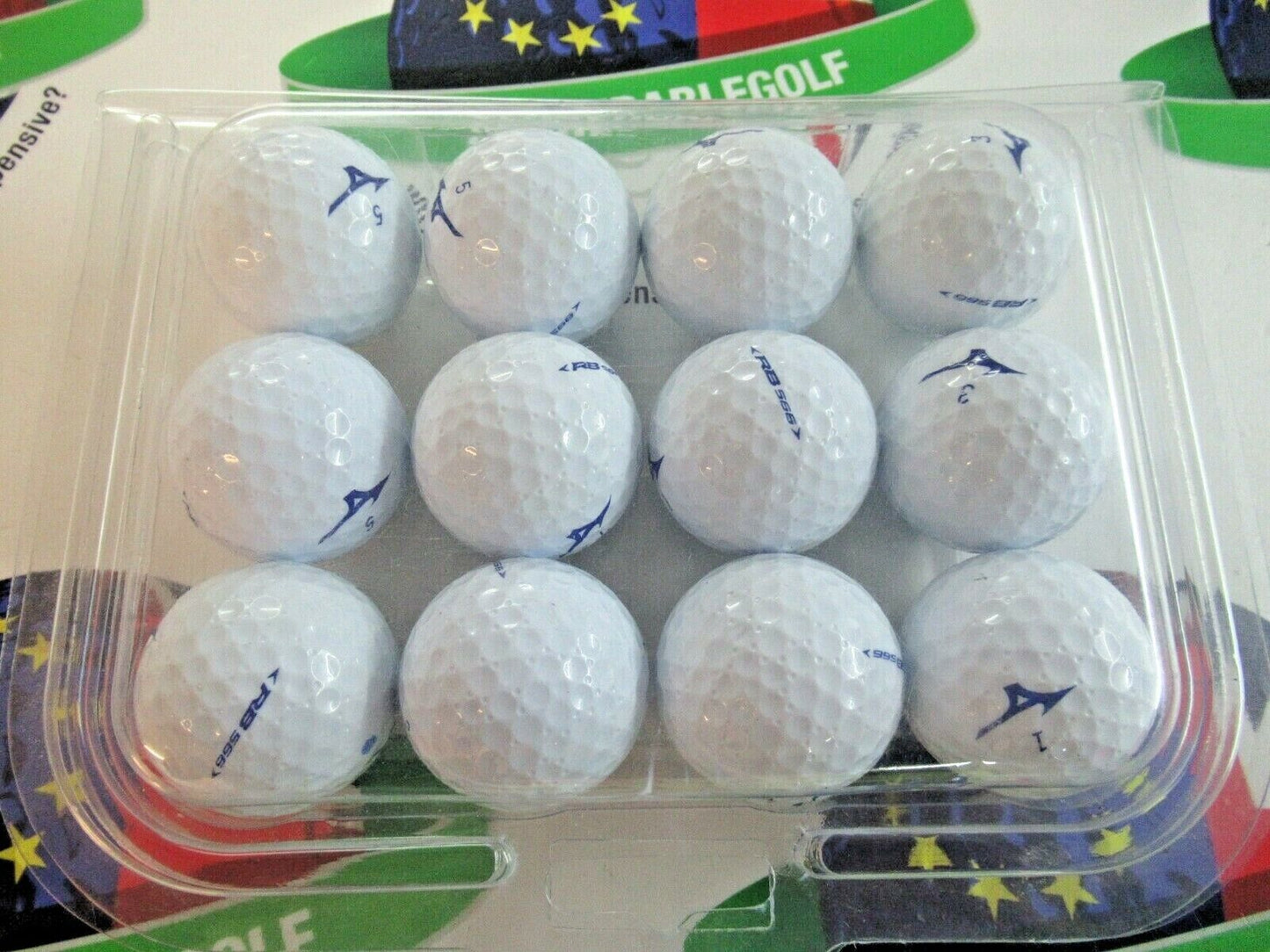 12 Mizuno Rb 566 Golf Balls Pearl/Pearl 1 Grade