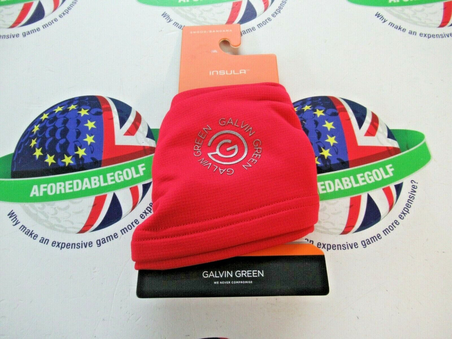galvin green dex snood/bandana red one size fits all