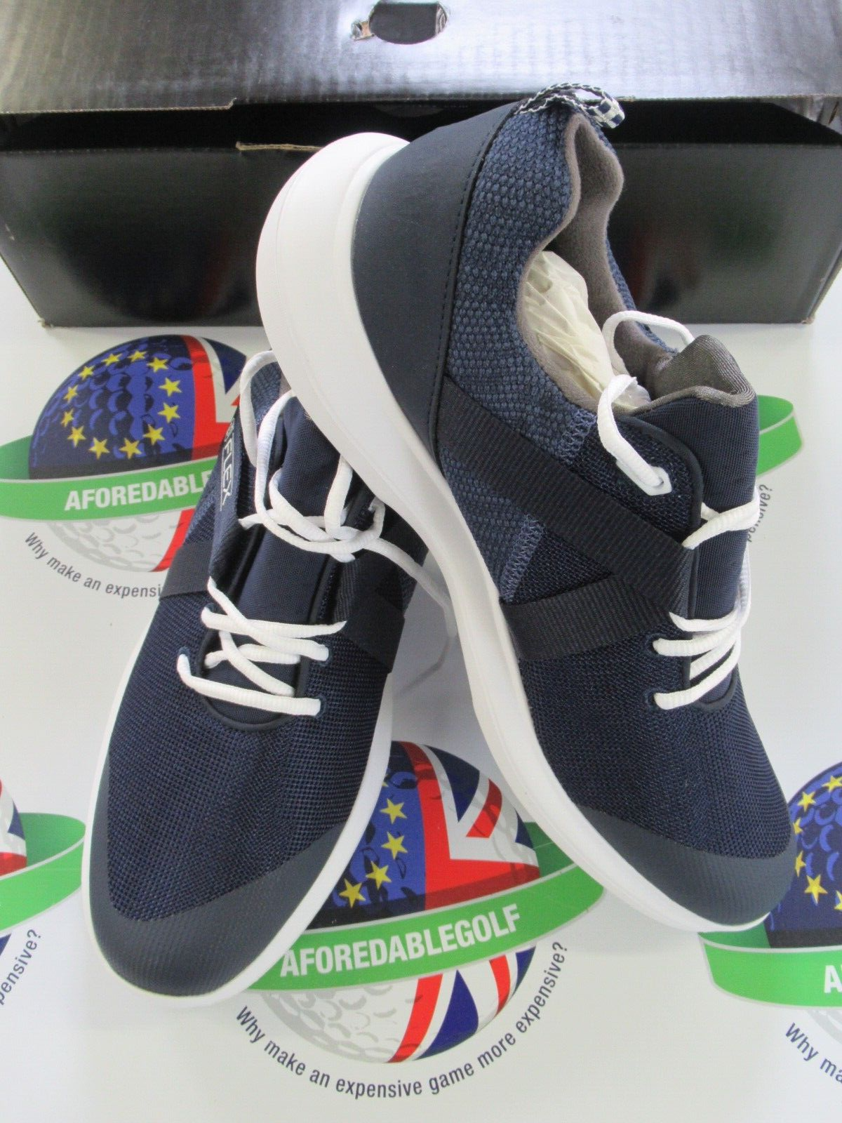 Footjoy Flex Golf Shoes 56102K Navy/White UK Size 8.5 Medium