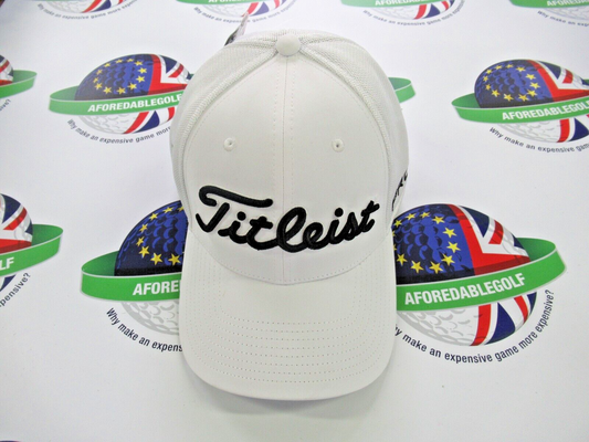 Titleist Tour Sports Mesh Golf Cap - White - Medium/Large